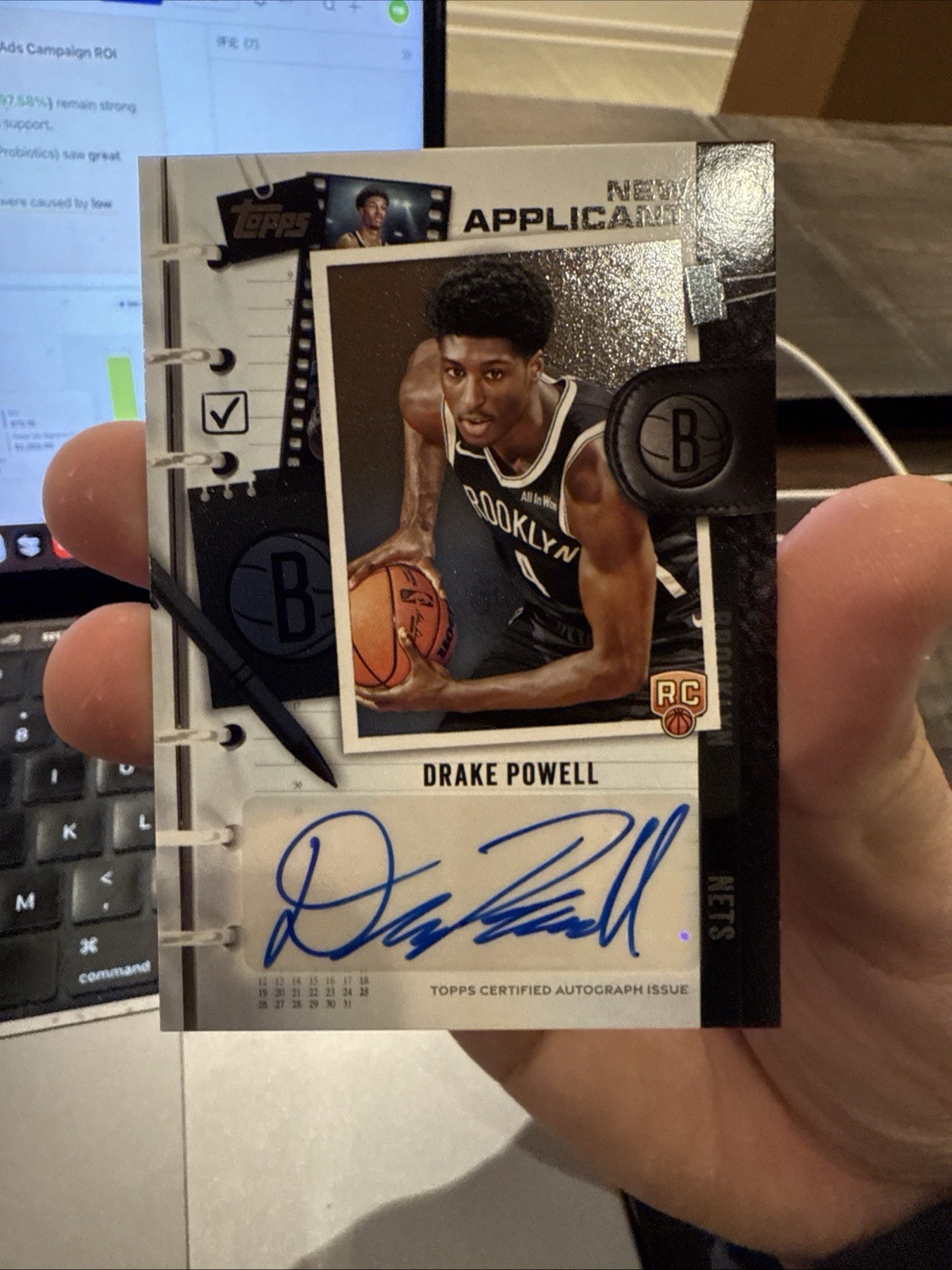 2025-26 Topps - New Applicants Autographs Drake Powell #NA-DP (AU, RC)