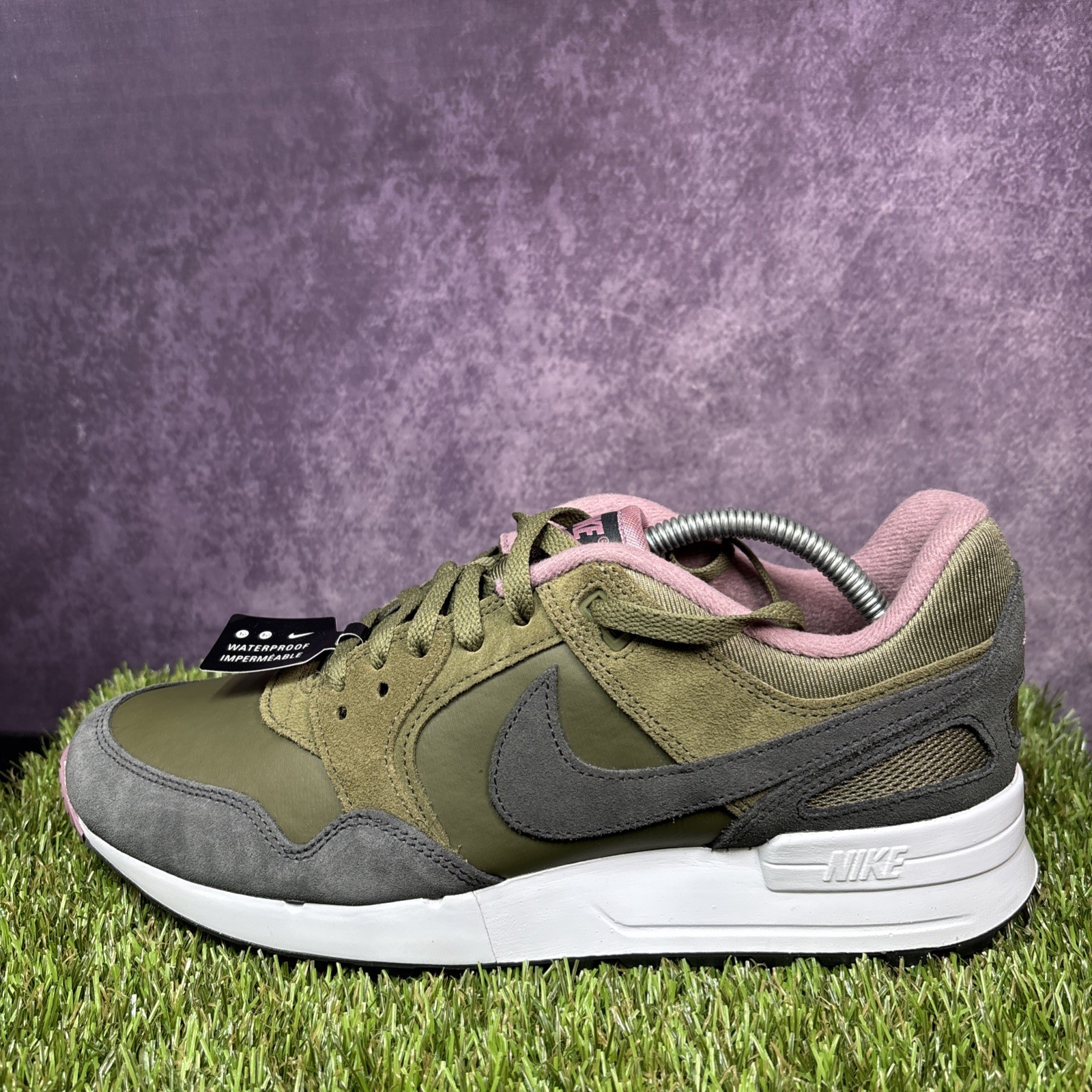 Mens Nike Air Pegasus ’89 G Golf Shoes Size 8.5 Olive/plum dust