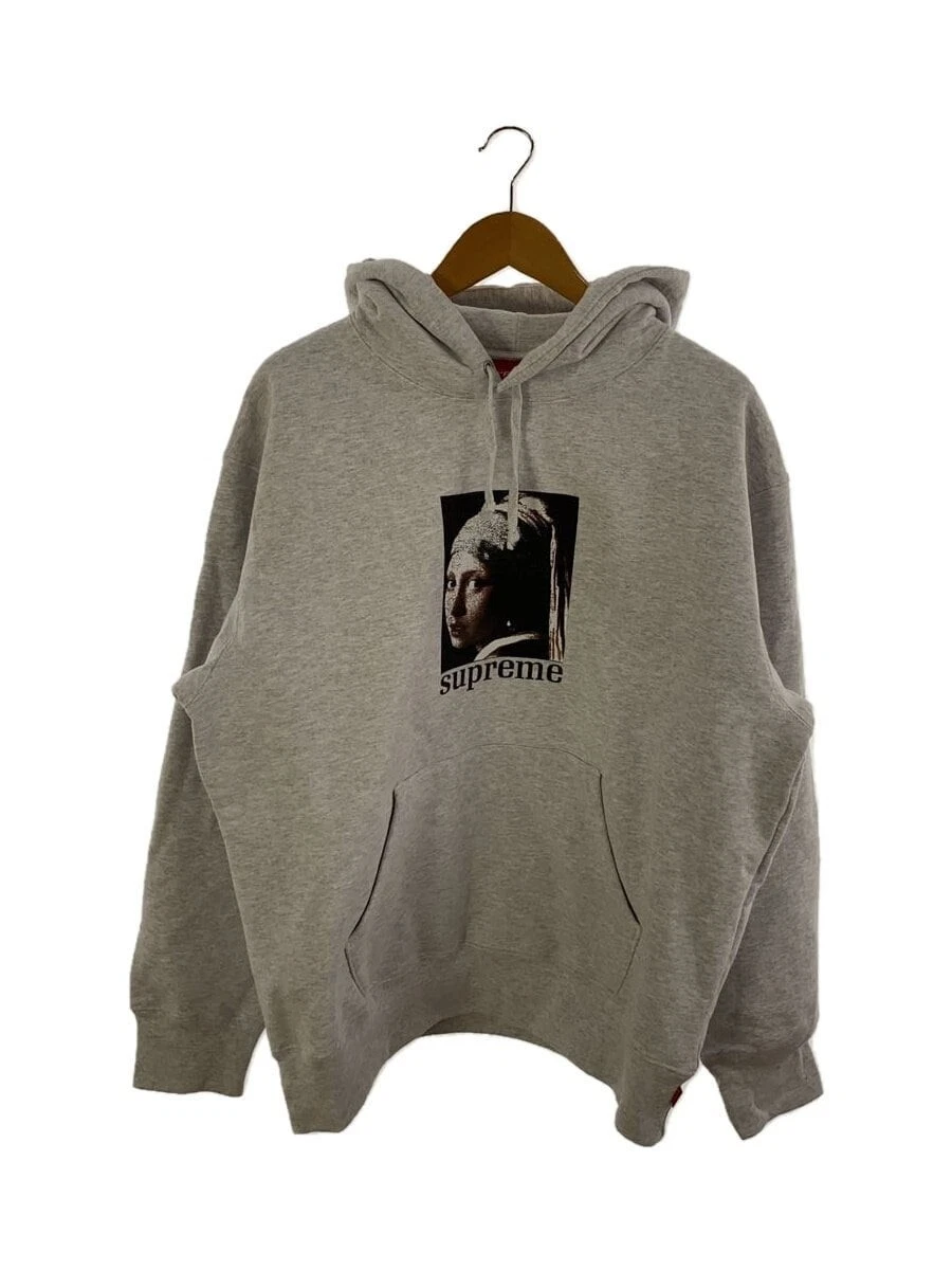 Sweat à capuche Supreme gris L occasion