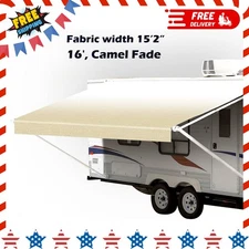 RV Awning Fabric Replacement Electric Awning Fabric Replacement Premium Vinyl16'