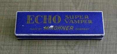 HARMONICA HOHNER ANCIEN ECHO SUPER VAMPER en Mi avec boite - Photo 1/4