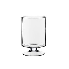Glass Hurricane Pillar Candle Holder H:8" W:4.75" Multiple Size Choices S...