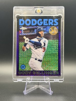 Cody Bellinger ✨• 2021 Topps Silver Pack 1986 Chrome Purple /75 • Dodgers