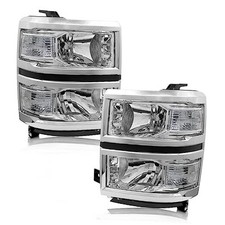 Headlight Assembly for 2014 Chrome Housing CLear Reflector Clear Lens OE Type