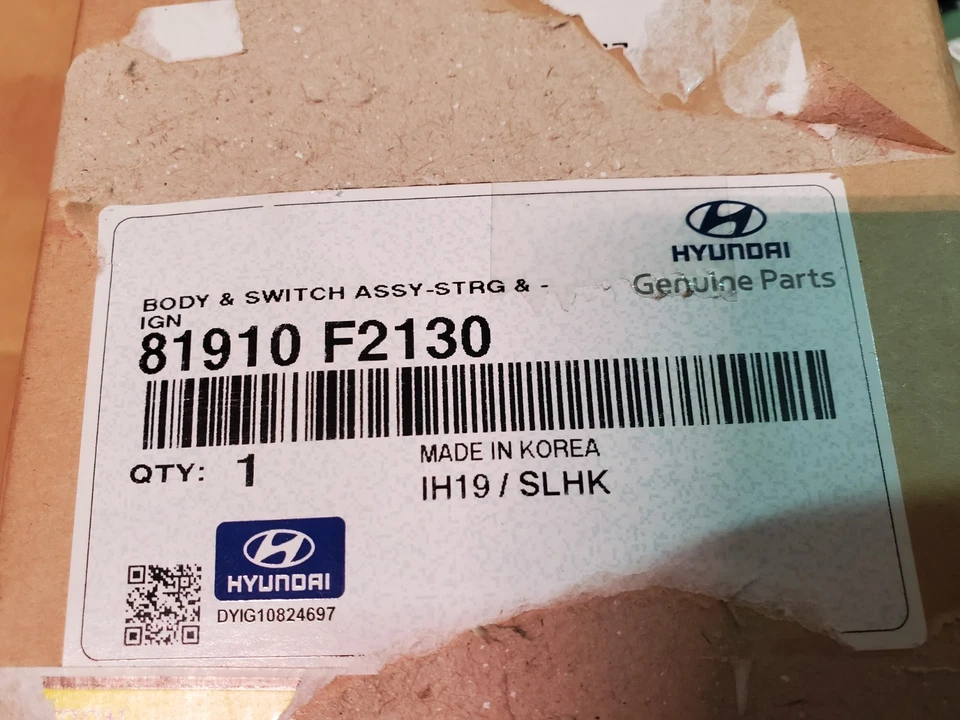 OEM NUEVO HYUNDAI Elantra 2017-2021 cuerpo de dirección e encendido e interruptor 81910-F2130 Foto 4 de 4