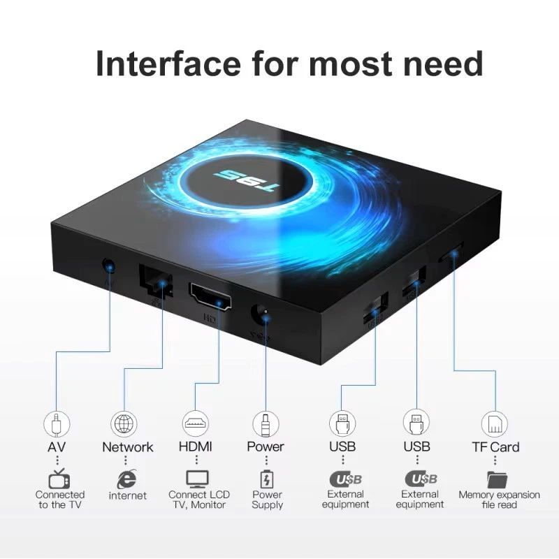 Box Multimedia  Android TV T95  8G ram + 128 G stockage  & compatible IPTV - Image 2 of 4