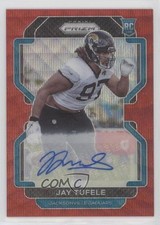 2021 Panini Prizm Rookie Red Wave Prizm Auto 145/149 Jay Tufele #440 Auto ht1