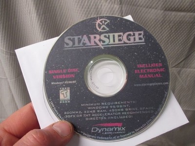 Starsiege (PC, CD-ROM, 1999) Video Game Dynamix Sierra | Single Disc Version