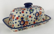 Bunzlauer Keramik Käsedose, Ziegenkäserolle, Harzer, U N I K A T (M074-AS38)