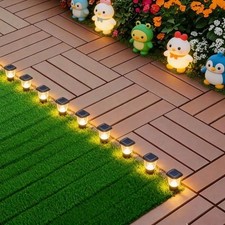 44 Pcs Interlocking Deck Tiles 12x12 Outdoor Patio Balcony Floor Plastic Brown