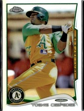 2014 Topps Chrome Yoenis Cespedes Refractors 14 Oakland Athletics