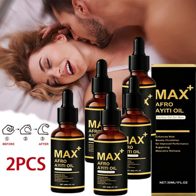 5X Max+ Afro Ayiti Oil Herbal Oil for Man Enhances Male Boosts Circulation US