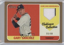 2018 Topps Heritage Clubhouse Collection Relics Gold 55/99 Gary Sanchez 5q7