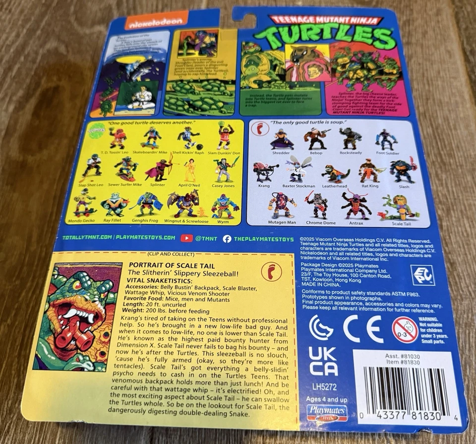 Teenage Mutant Ninja Turtles - "Scale Tail" PLAYMATES ¡NUEVO! Foto 3 de 3
