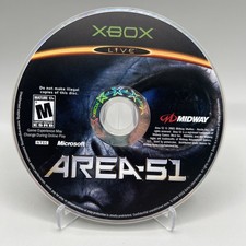 Area 51 (Microsoft Xbox, 2005) Vintage Midway Alien Game Disc Only Tested Game
