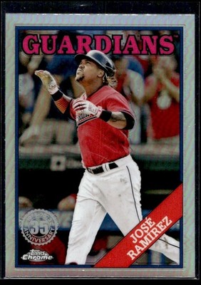 2023 Topps Chrome 1988 Jose Ramirez Cleveland Guardians #88BC-17