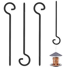 Screw Hooks for Hanging 12in,4Pack Long Screw-in Hooks,Ceiling Hooks  for Ch...