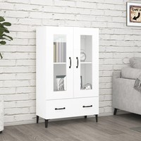 Highboard Sideboard Standregal Weiß 70X31X115 Cm Holzwerkstoff
