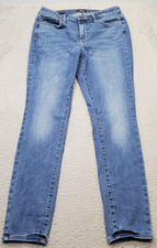 NYDJ AMI Skinny Jeans Womens 8 Blue Denim Super Stretch Medium Wash 5-Pocket