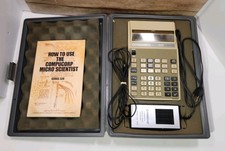 Compucorp 320G Scientist Calculator  AC Adapter in Hard Case W/ Manual Tested