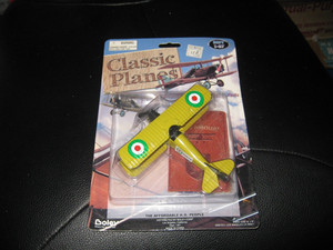 Sealed Ansaldo A.1 Balilla 1917 Aircraft Model Yellow Green Pre-built by Boley