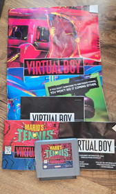 Nintendo Virtual Boy Mario Tennis Game Pack CIB