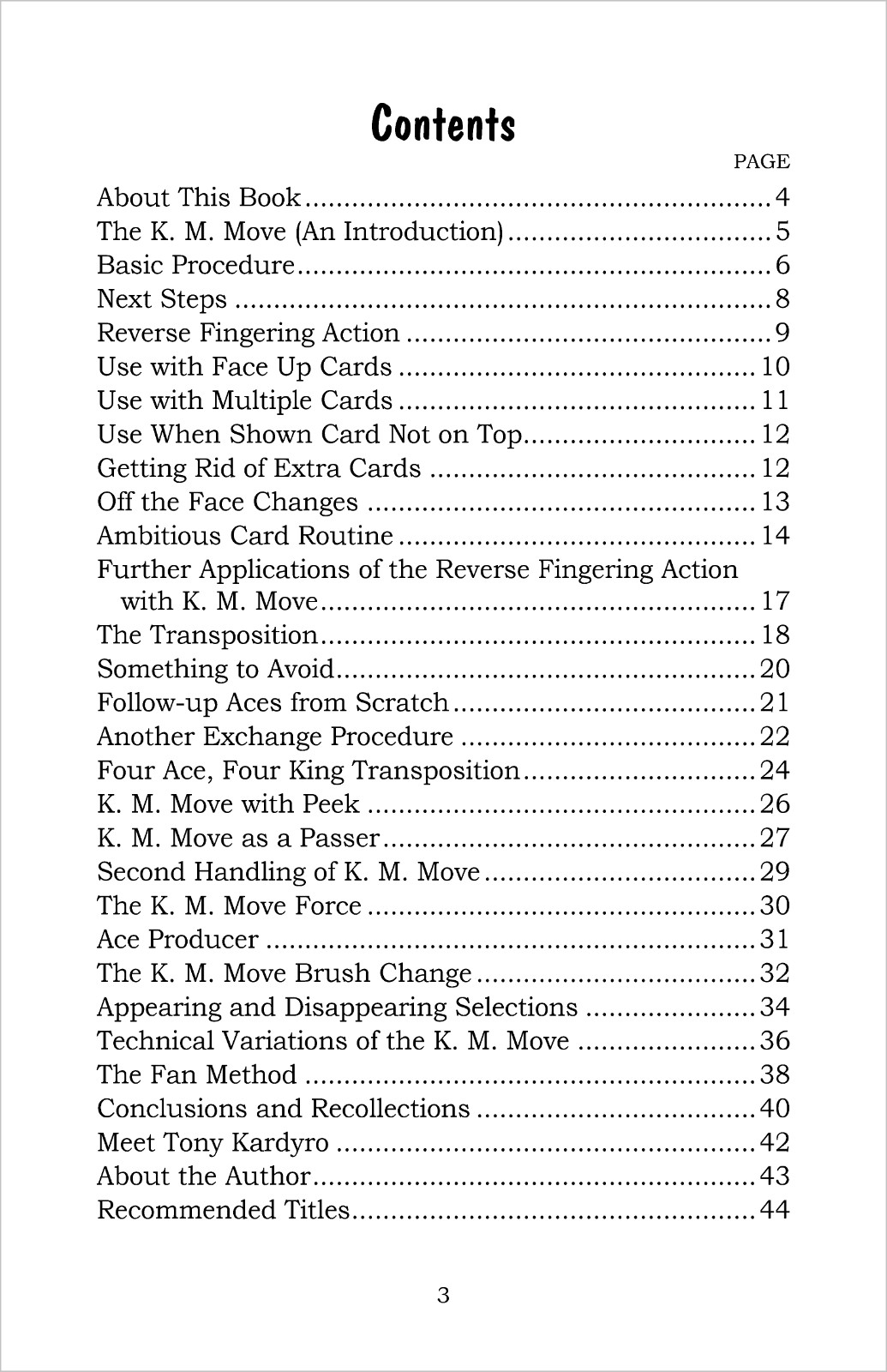 The K.M. (Kardryo-Marlo) Move by Ed Marlo