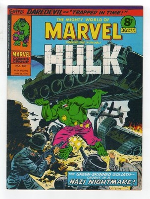 1972 MARVEL INCREDIBLE HULK #155, DAREDEVIL #41 & FANTASTIC FOUR #66 RARE KEY UK