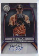 2025 Topps Tribute Purple /50 Cade Povich #TA-CP Rookie Auto RC pe8