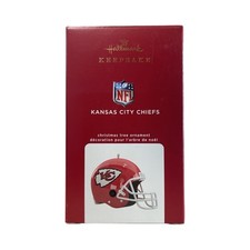 2020 Hallmark Keepsake NFL Kansas City Chiefs Helmet Ornament With Sound