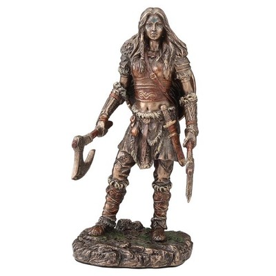 Veronese Design Wikinger weibliche Berserker Resin Skulptur