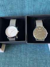 Nine West Mens & Women’s Asher Watch NWW1620M Stainless Mesh Band