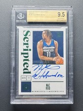 2019-20 Panini Encased Naz Reid Scripted Inscription Green Auto 3/5 BGS 9.5 /10