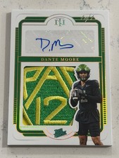 2025 Panini National Treasures Dante Moore PAC-12 Conference Logo Patch Auto 1/1