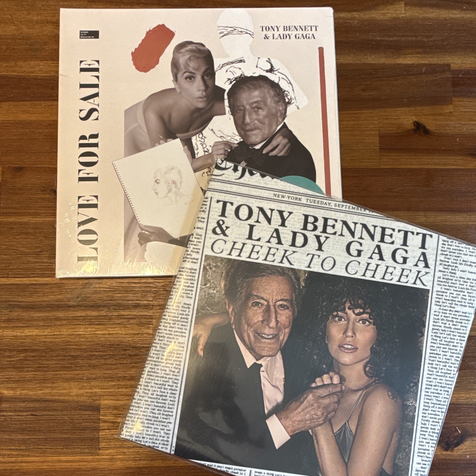 Lady Gaga Tony Bennett Vinyl Bundle Cheek to Cheek + Love for Sale Sealed