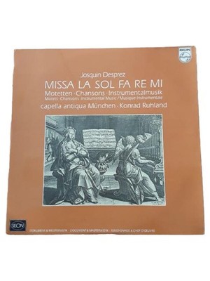 Josquin Desprez Missa La Sol Fa Re Mi Vinyl LP Philips Capella Antiqua München