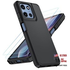 for Moto G 2026/2025 Case,Moto G Play 2026 Case with 2 HD Screen Black