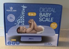 NEW 3-in-1 Digital Baby Pet Weight Scale Height Measurement 200lb Cap