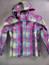 The North Face Youth Girls Small 7/8 Full Zip Rain Jacket Hyvent Waterproof