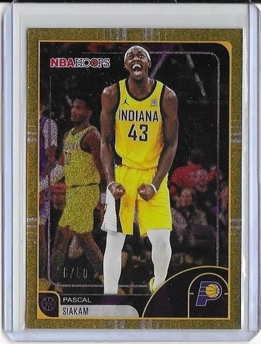 2025-26 PASCAL SIAKAM TOPPS NBA HOOPS GOLD PIXEL BURST 26/50 NO. 10