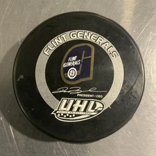 Flint Generals UHL SGA AC Delco Souvenir Hockey Puck