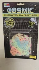 Bulk Lot Of 13 Cosmic Illuminated Sea Creatures Glow In The Dark.  V929
