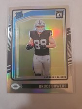 2024 Panini Donruss Optic - Rated Rookie Brock Bowers #215 Holo Prizm (RC)
