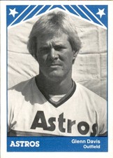 1983 Columbus Astros TCMA #11 Glenn Davis Jacksonville Florida FL Baseball Card