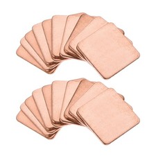 Flat IC Chipset Thermal Copper Heatsink for CPU GPU 15 x 15 x 0.8mm 20pcs