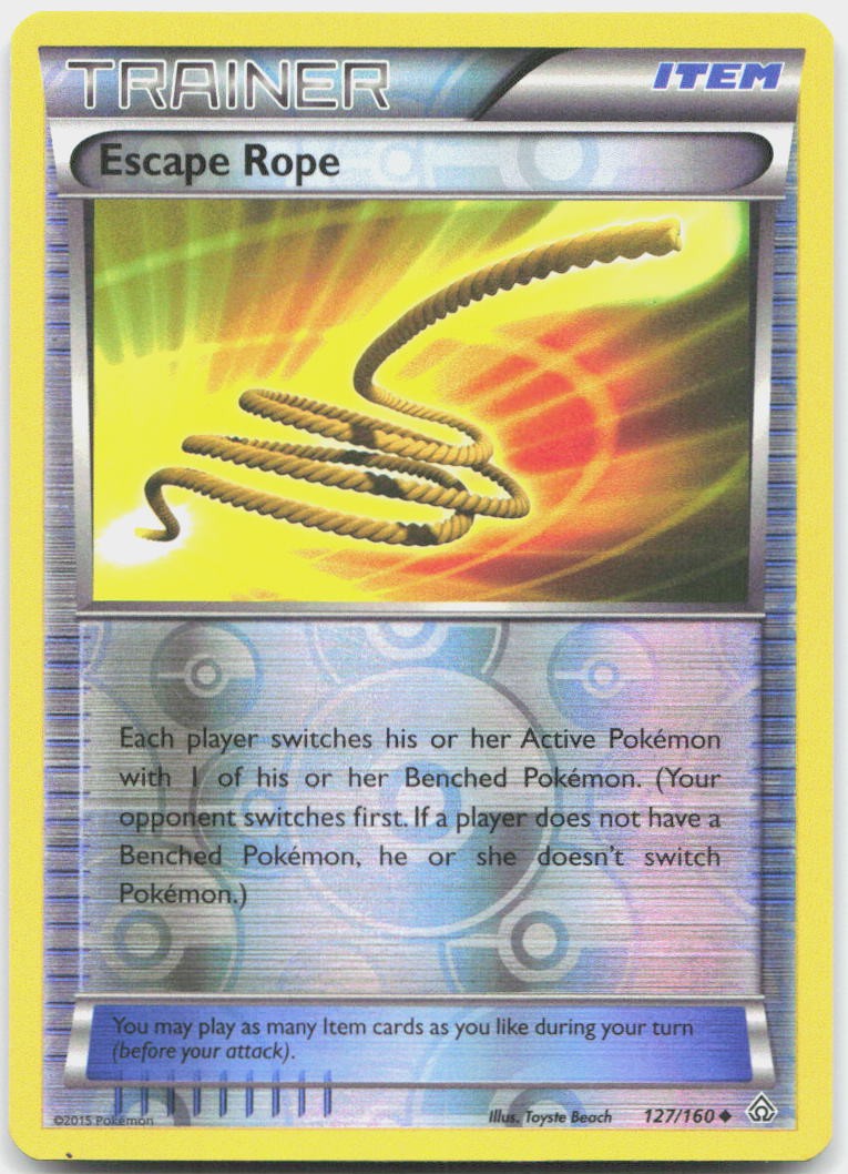 Escape Rope 127/160 Uncommon Primal Clash Pokemon Reverse Holo LP