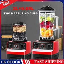 Commercial Blender 2xCups Food Processor Mixer Smoothie Juicer Ice Crusher Home/