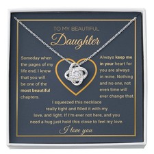 To My Daughter Necklace, Gift For Daughter From Dad, Daughter Father Necklace
