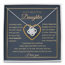 To My Daughter Necklace, Gift For Daughter From Dad, Daughter Father Necklace