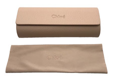 NEW Authentic Chloe Sunglasses Eyewear Leather Case Cleaning Cloth